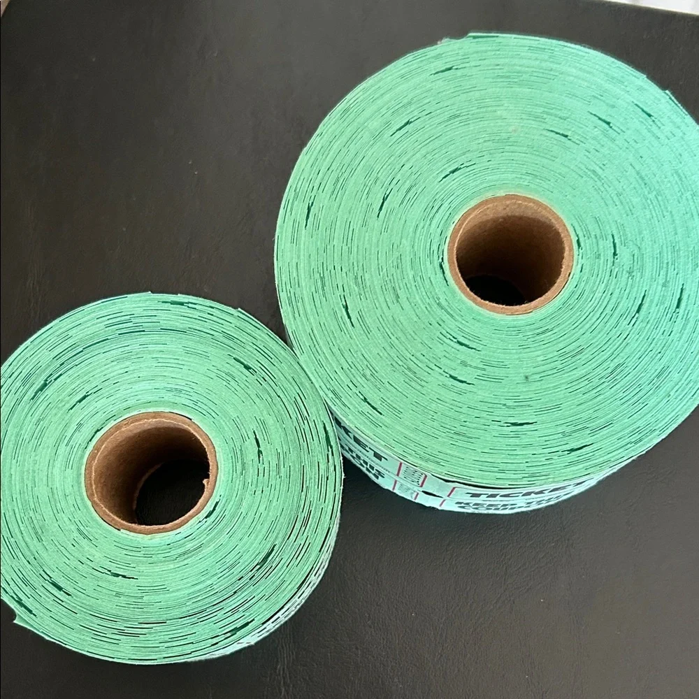 Green Ticket Rolls for Events